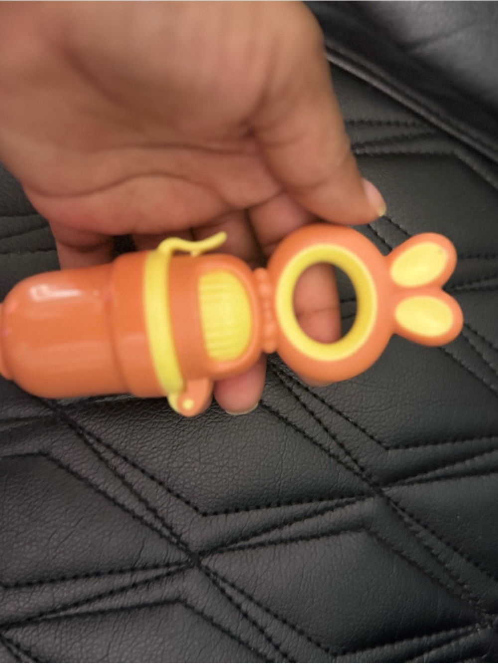 Orange & Yellow Baby Teether Rattle